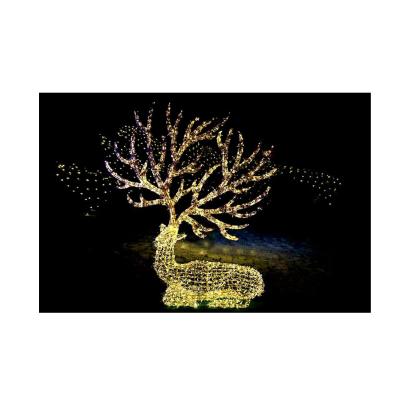 China Newest Design Commercial Use Christmas Decoration Led Landscape Lights Elk Shape Decoration Lights for sale