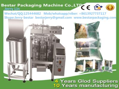 China BSTV-420P VFFS liquid doypack packing machine,sachet water packaging machine with pump&tank bestar packaging machine for sale