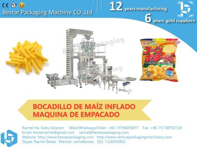 China Puffed corn snack packaging machine VFFS automatic weighing and packaging machine BSTV-450AZ for sale