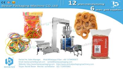 China Elastic bands rubber bands automatic weighing packing machine with 14 heads weigher BSTV-450AZ for sale