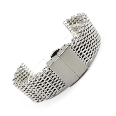 China Luxury Wholesale Wire Watchband 18mm 20mm 22mm 1.2mm Stainless Steel Brand Milanese Watch Bands for sale