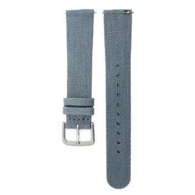 China PEITONG Fabric Fashion Gray Custom Canvas Watch Strap For Watch Band for sale