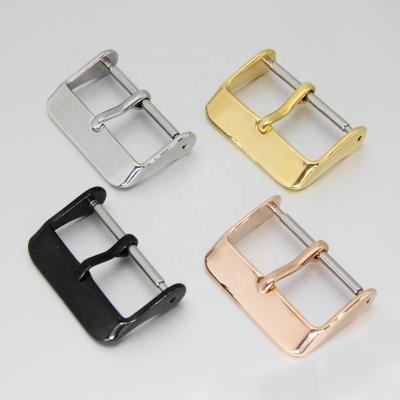 China Watch Band Part Customize 8mm to 26mm Stainless Steel Pin Buckle Strap Watch Band Clasp Watch Buckle for sale