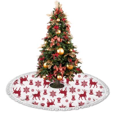 China Custom Made Christamas Home Decoration Cute Big Tree Skirt Luxurious Commercial Christmas Decorations With Cheap Price for sale