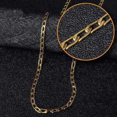 China High Quality Dubai Geometric Cuban Link Chain Necklace FASHION For Party Gift Gold Plated Trendy Necklaces for sale