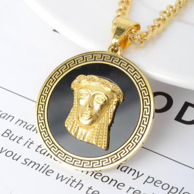 China Vintage Zeadear Jewelry Hip Hop Custom Stainless Steel Pendant 18K Gold Plated Jesus Christ Pendant for sale