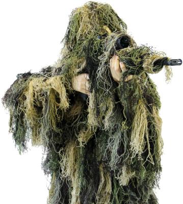 China Hide Hid Hunting Woodland Leaf Bionic Disguise Camouflage Uniform Suits Set Jungle Military Train Shoot Shot Sniper Hid Skin Cloth for sale