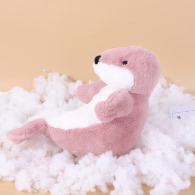 China Sea Animal Comforter Toy Sea Animal Comforter Creative WholesaleStuffed Cute Soft Pink Realistic Sea Animal Seal Stuffed Plush Toy for sale