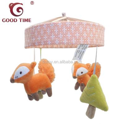 China Musical Soft Plush Toy EN71 Toy Baby Mobile With Musical Toy Squirrel Pine Musical Super for Baby Hutch for sale