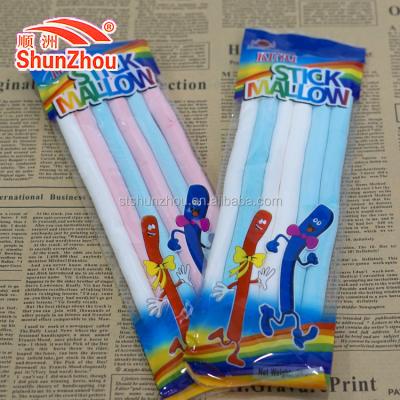 China Natural Marshmallow Stick King Long Noodle Shape Colorful Cotton Candy for sale