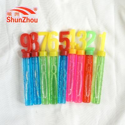 China Plastic Box Package Number And Letter Shape Bubble Stick for sale