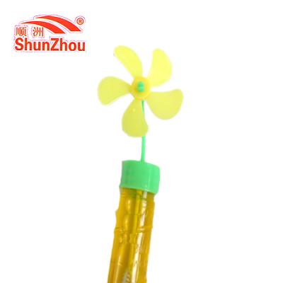 China Multicolor Plastic Box Package Small Windmill Bubble Stick for sale