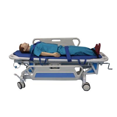 China Multifunctional ICU Hospital Ambulance Stretcher Trolley Medical Hospital Patient Transfer Trolley for sale