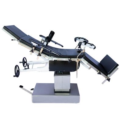 China Manual Adjustable Metal 304 Stainless Steel Table Surgical Operating Table for sale