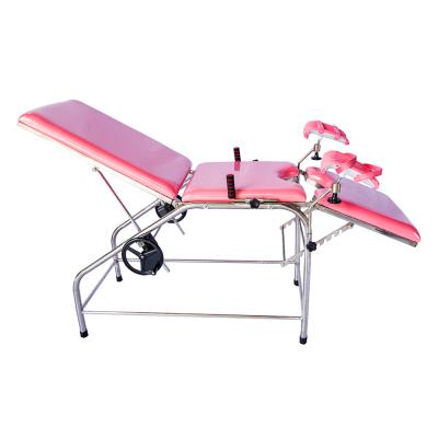 China Manual Delivery Hospital Obstetrics Delivery Gynecology Parturition Examination Couch Bed Table for sale