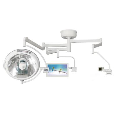 China Hospital Clinic Operation Halogen Light Ceiling Mounted Double Arms Surgical Movable Light Operating Lamp for sale