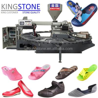 China JL-108 Rotary Sandals PVC Slipper Machine Shoes Production Line for sale