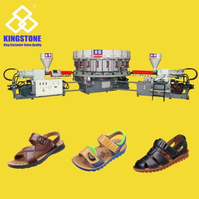 China JL-258 Basketball Shoes Double Color PVC DIP Shoe Injection Machine For Sports Shoes for sale