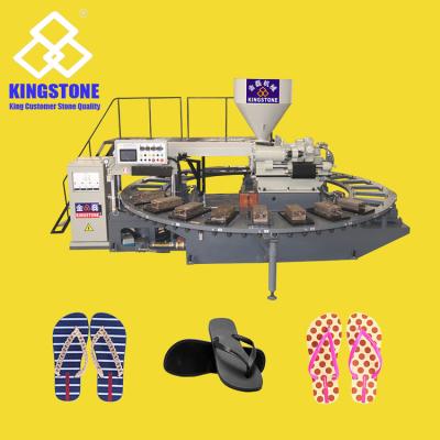 China Horizontal PVC Shoes Injection Machine For Slipper Sandals Flip Flops Shoes for sale