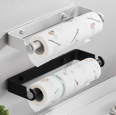 China Wall Mounted Type Wall Mount With Adhesive Kitchen Under Cabinet Rolls Aluminum Paper Towel Holder for sale