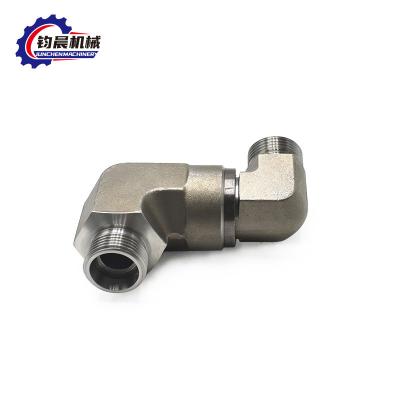 China Hydraulic Carbon Steel 90 Degree Elbow with Flange Connection and Thread Pipe Joint for sale