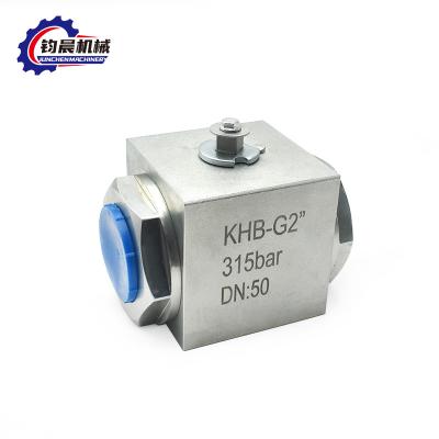 China Acero inoxidable KHB-G2'' 315bar válvula de bolas de alta presión gas hidráulico/agua/aceite en venta