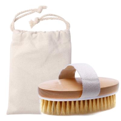 China All Natural Natural Hair Bath Brush Dry Brushing Body Brush For Remove Dead Skin Toxins Cellulite for sale