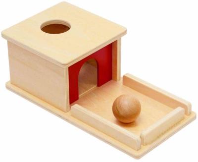 China Permanence box 6-12 months up to 1 year old - wooden education learning toy 11x11inch for sale