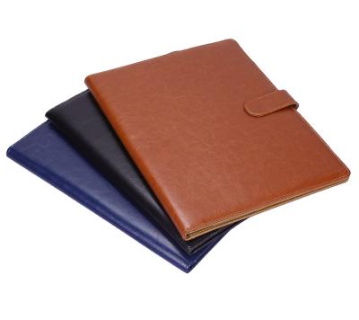 China New leather clipboard folder forms holders with various interior pockets for business cards, ID cards, documents, and pen for sale