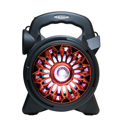 China LED New Rechargeable High Power Speaker Flashing Light Model 2022 With Led Karaoke Player Light Home Party Portable Karaoke Speaker for sale