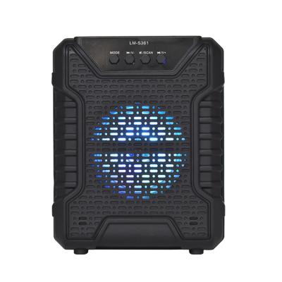 China LED Bluetooth Flashing Light Outlet Door Tower Speaker Woofer with Amplifiers Super Bass Speaker Led Lights Outdoor Karaoke Speaker for sale