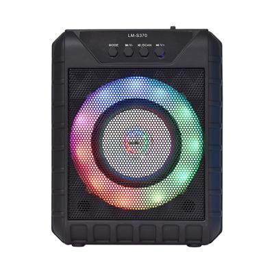 China Portable LED Flashing Light Computer Speakers Wireless Karaoke Led Professional Music Box Bluetooth Speaker for sale