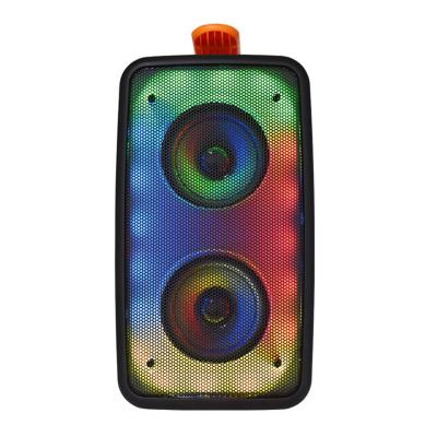 China LED Flashing Light Radio Bass Sound Box Portable Sound System Cabin Sports Music Outdoor BT Stereo Speaker for sale