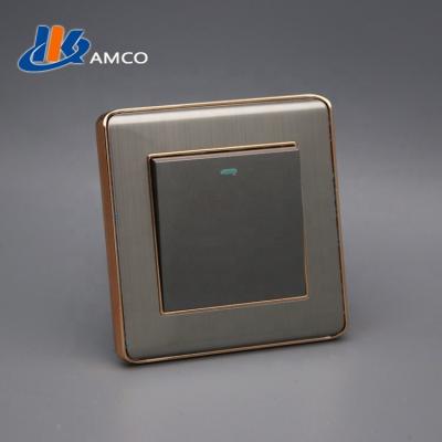 China Silver Material HKAMCO Gray Color Touch Copper PC Plastic Stainless Steel Switch for sale