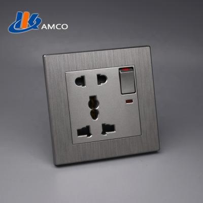 China HKAMCO residential/general purpose COPPER material GRAY WALL SOCKET for sale