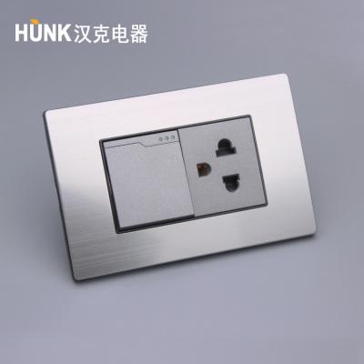 China Residential / Multi-Purpose The Finest Stainless Steel Material Switch Witch Socket TOMACORRIENTE SWITCH in Latin America for sale