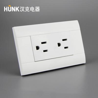 China Residential / General Purpose PC Panel Switch Material Duplex Grounding Socket TOMACORRIENTE DOBLE for sale