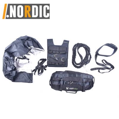 China Force Forming Adjustable Weighted 20KG Vest With Heavy Duty Power Bag / Tube / Parachute for sale