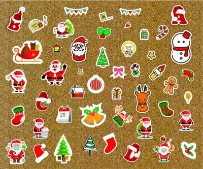 China Christmas hot sale collection waterproof reusable sticker of original cute waterproof ceiling stickers 3d logo vinyl labels home decor for sale