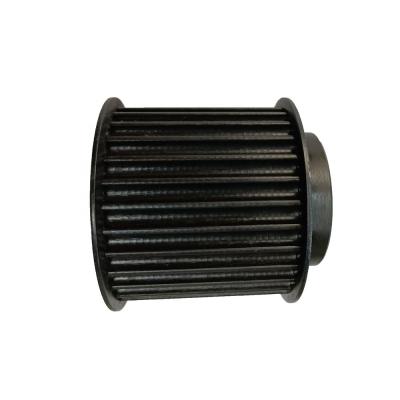 China Hotels Standard Size HTD8M 50mm Width 32 Teeth Carbon Steel Timing Pulley for sale