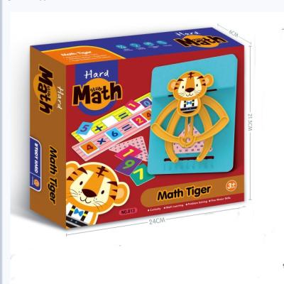 China Plastic Early Training Games Memory Education Puzzle Tiger Children Oral Arithmetic Mathematics Oral Arithmetic Practicing Toys for sale