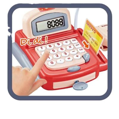 China With Sweep Calculation Function Sound Cash Register Toy With Sweep Calculation Sound Function, Family Puzzle Toy Set For Pretend Game Toys for sale