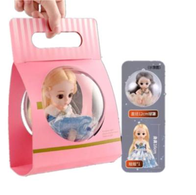 China Cartoon Toy Valentines Day Gift for Girls Baby - Doll Set Joint Portable Puzzle Toy Box Cartoon Toy for sale