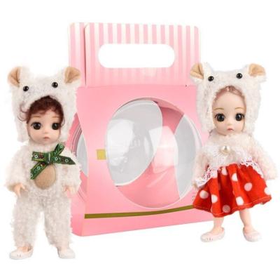 China Cartoon Toy Baby Doll Toy Girls Play House Toy Set Birthday Gift Exquisite High-end Joints Cartoon Movable Toy for sale