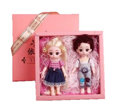 China Cartoon Toy Valentines Day Gift for Girls Baby - Doll Set Joint Portable Puzzle Toy Box Cartoon Toy for sale