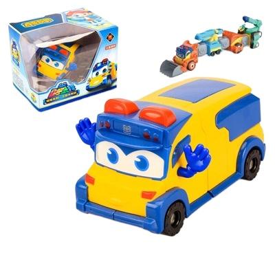 China Deformed Cartoon Toy DIY Set Eco-friendly Magnetic Toy Engineering Various Car Modeling School Bus for sale