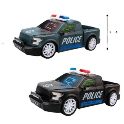 China RC Model Hot Selling Cheap Kids Big Body Remote Control Police Car With 3D Light Remote Control With 5 Channels Bright 1:16 for sale