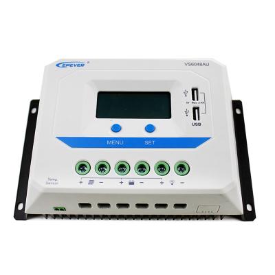 China Charging Charger Controller PWM Mode Dual USB Design Solar Charge Controller pwm 60a VS6048AU for sale