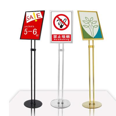 China Wholesale Hotel Reception POS Lobby Metal Stand Sign Holder CA8871 for sale