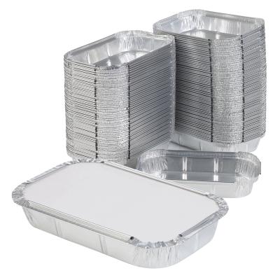 China Food Large Size Aluminum Foil Food Container Disposable Aluminum Foil Tray for sale